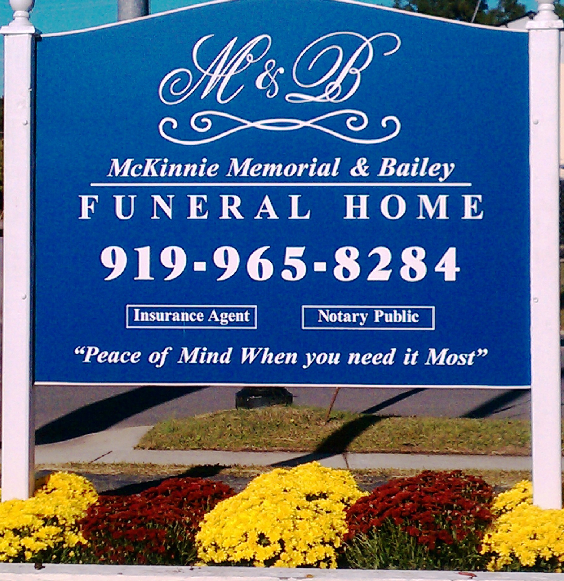 McKinnie Memorial & Bailey Funeral Home Selma NC funeral home